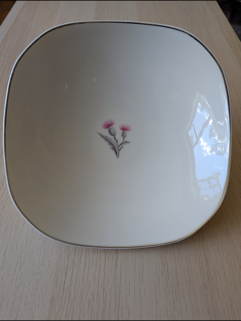 Vintage Serving Bowl - Castleton China Thistle Pattern